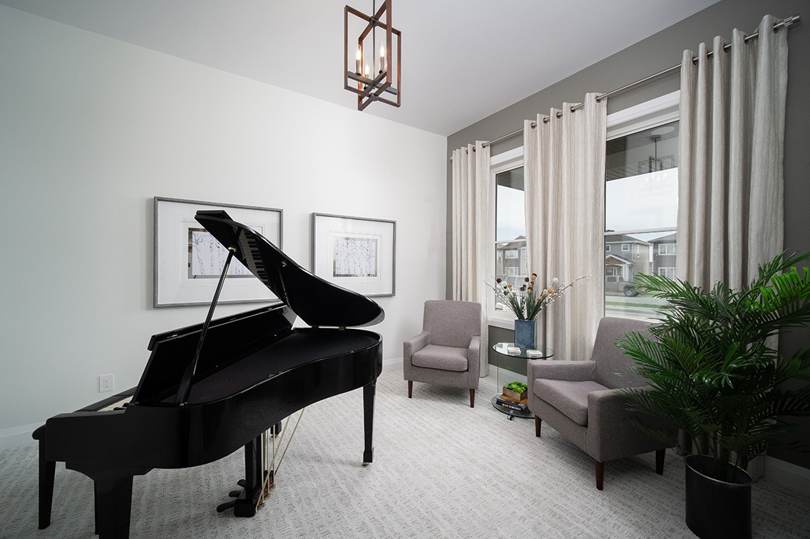 Sitting room with piano