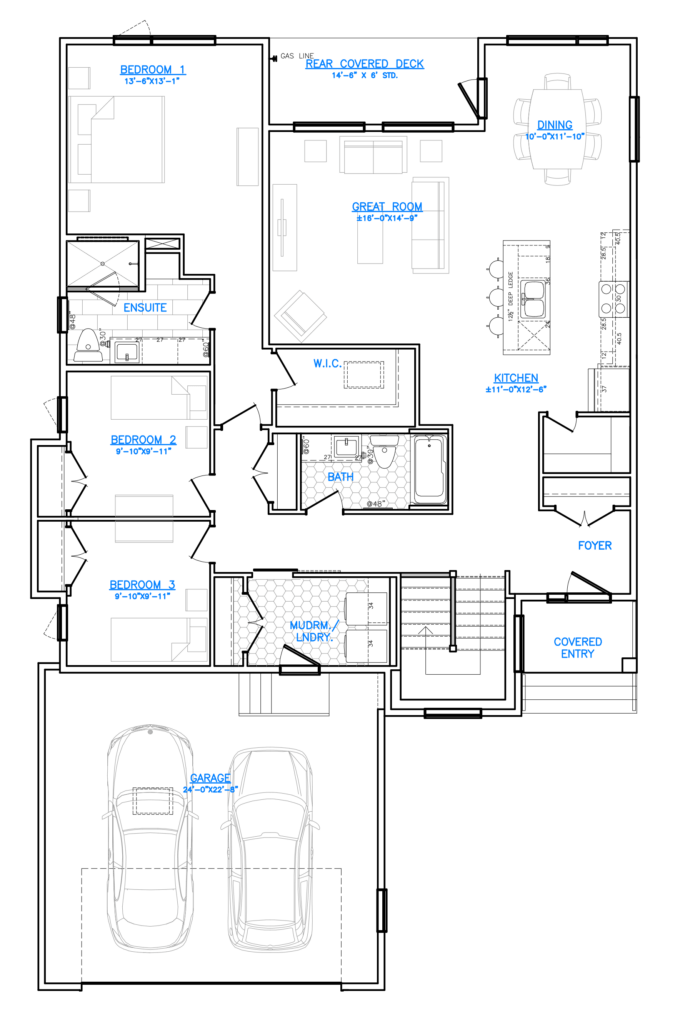 Main Floor Plan Sierra Home Concept